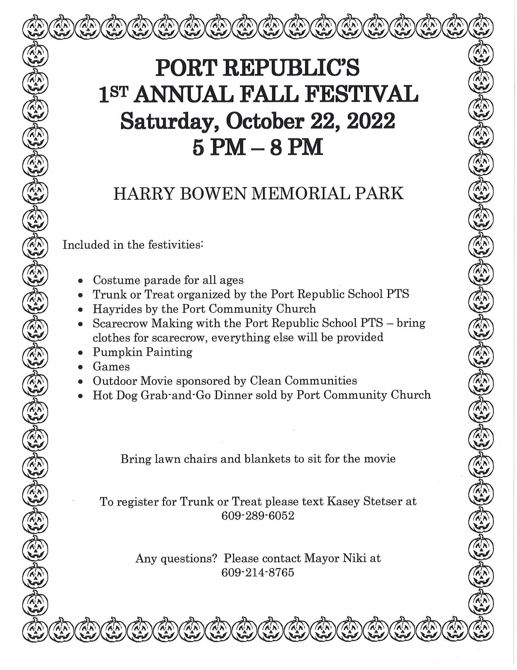 Announcements City of Port Republic